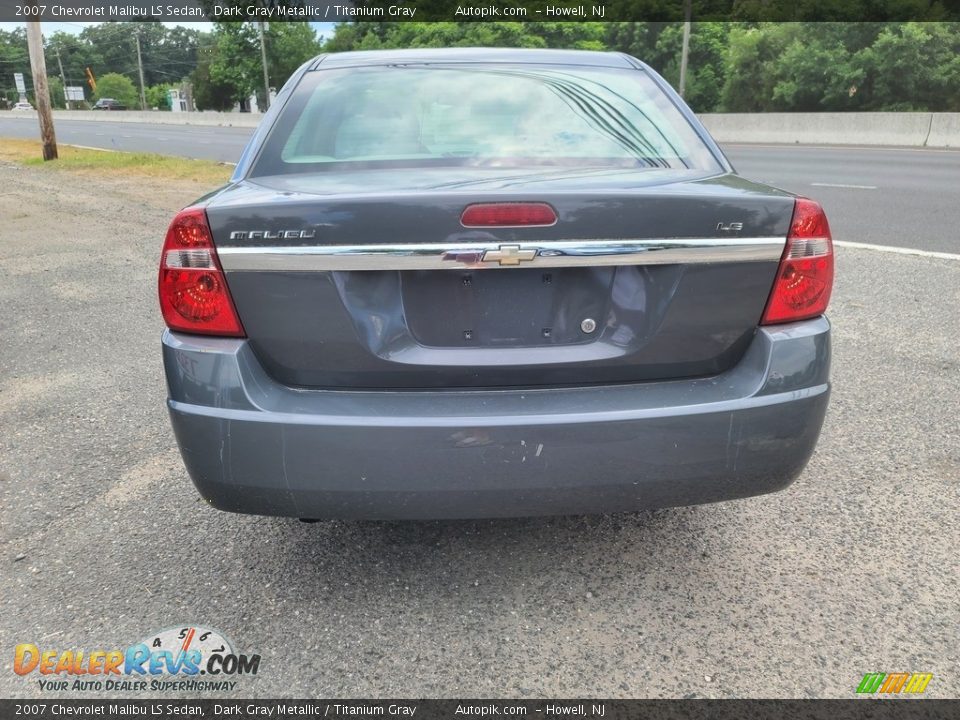 2007 Chevrolet Malibu LS Sedan Dark Gray Metallic / Titanium Gray Photo #4