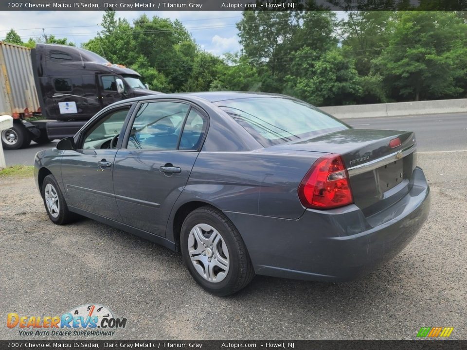 2007 Chevrolet Malibu LS Sedan Dark Gray Metallic / Titanium Gray Photo #5