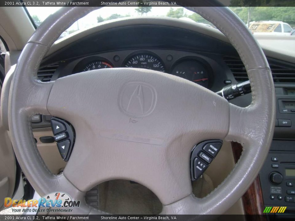 2001 Acura CL 3.2 Taffeta White / Parchment Photo #14