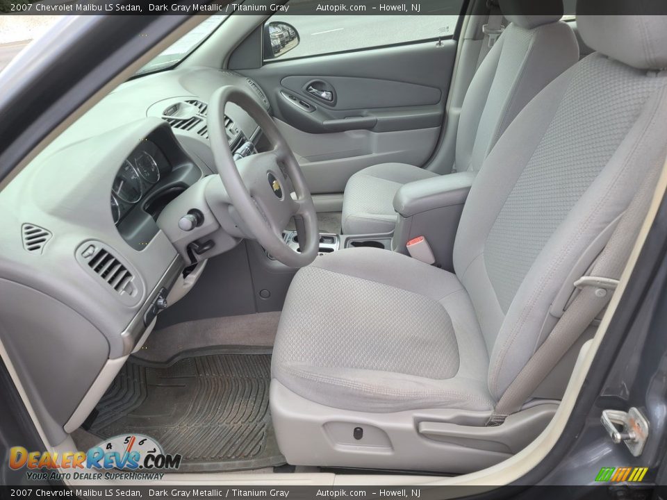 2007 Chevrolet Malibu LS Sedan Dark Gray Metallic / Titanium Gray Photo #8