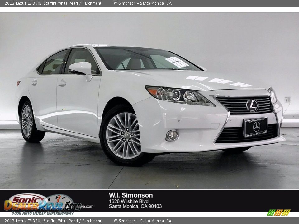 2013 Lexus ES 350 Starfire White Pearl / Parchment Photo #1