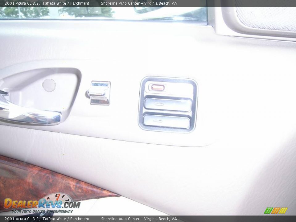 2001 Acura CL 3.2 Taffeta White / Parchment Photo #15