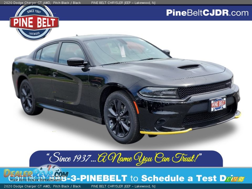 2020 Dodge Charger GT AWD Pitch Black / Black Photo #1