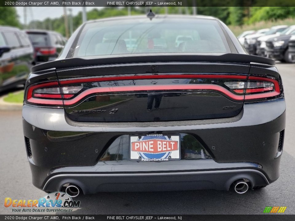 2020 Dodge Charger GT AWD Pitch Black / Black Photo #7