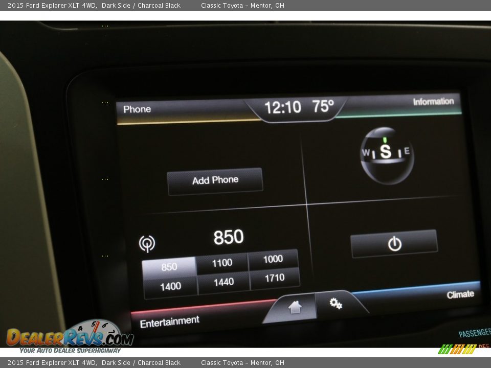 2015 Ford Explorer XLT 4WD Dark Side / Charcoal Black Photo #12