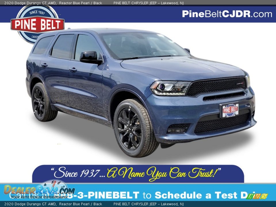 2020 Dodge Durango GT AWD Reactor Blue Pearl / Black Photo #1