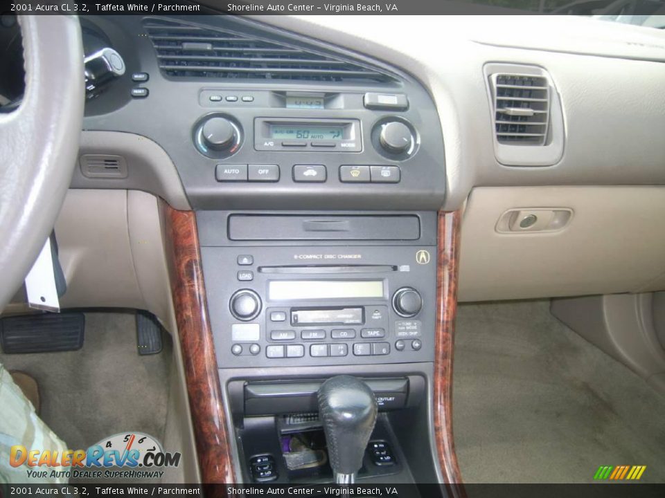 2001 Acura CL 3.2 Taffeta White / Parchment Photo #16