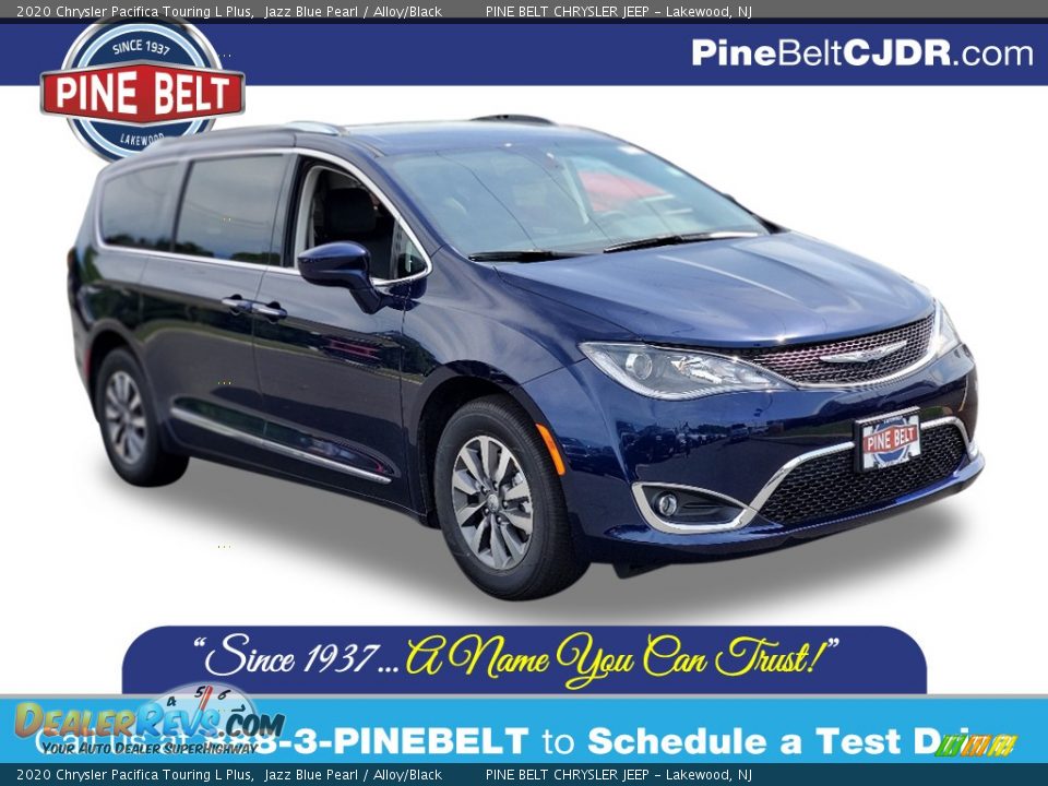 2020 Chrysler Pacifica Touring L Plus Jazz Blue Pearl / Alloy/Black Photo #1