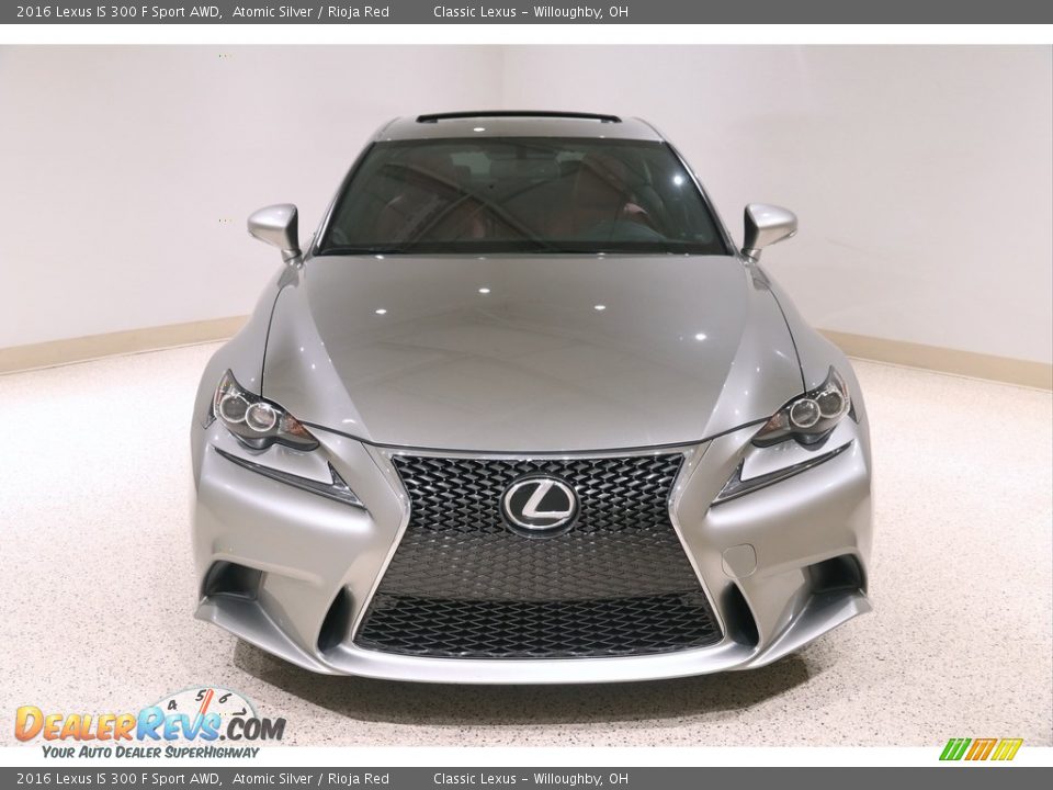 2016 Lexus IS 300 F Sport AWD Atomic Silver / Rioja Red Photo #2