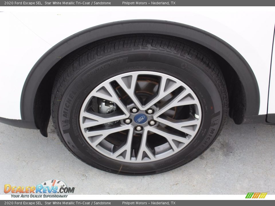 2020 Ford Escape SEL Star White Metallic Tri-Coat / Sandstone Photo #5