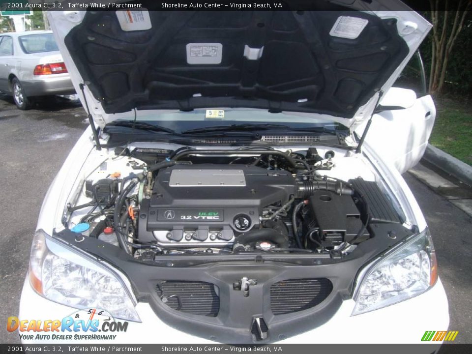 2001 Acura CL 3.2 Taffeta White / Parchment Photo #18