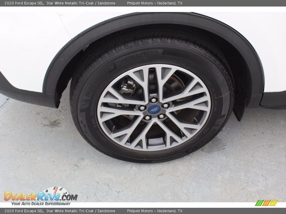 2020 Ford Escape SEL Star White Metallic Tri-Coat / Sandstone Photo #11