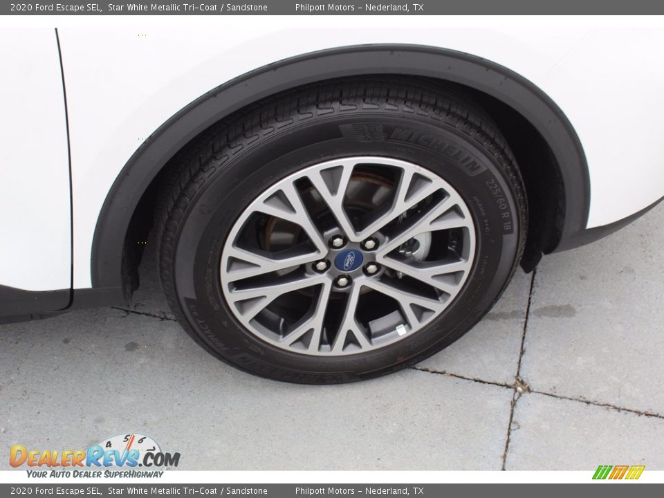 2020 Ford Escape SEL Star White Metallic Tri-Coat / Sandstone Photo #12