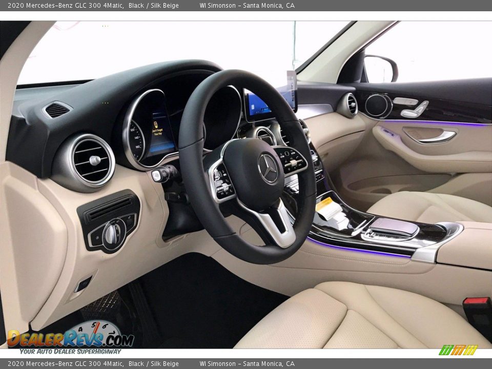 2020 Mercedes-Benz GLC 300 4Matic Black / Silk Beige Photo #4