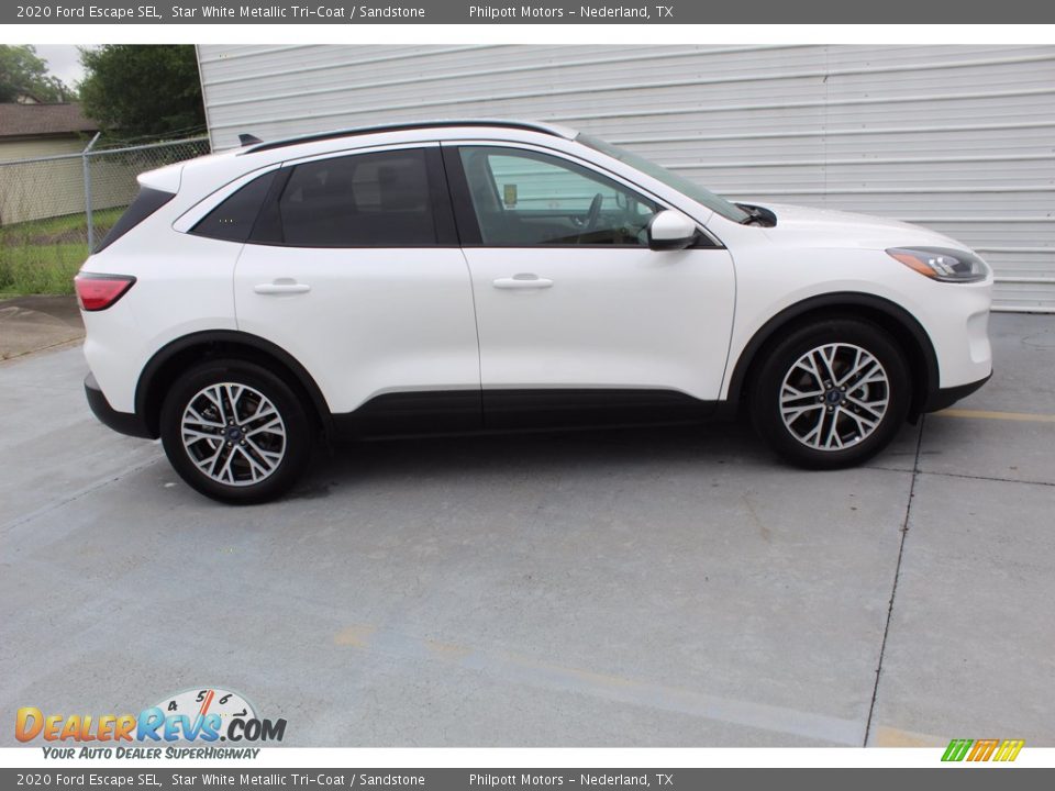 2020 Ford Escape SEL Star White Metallic Tri-Coat / Sandstone Photo #13