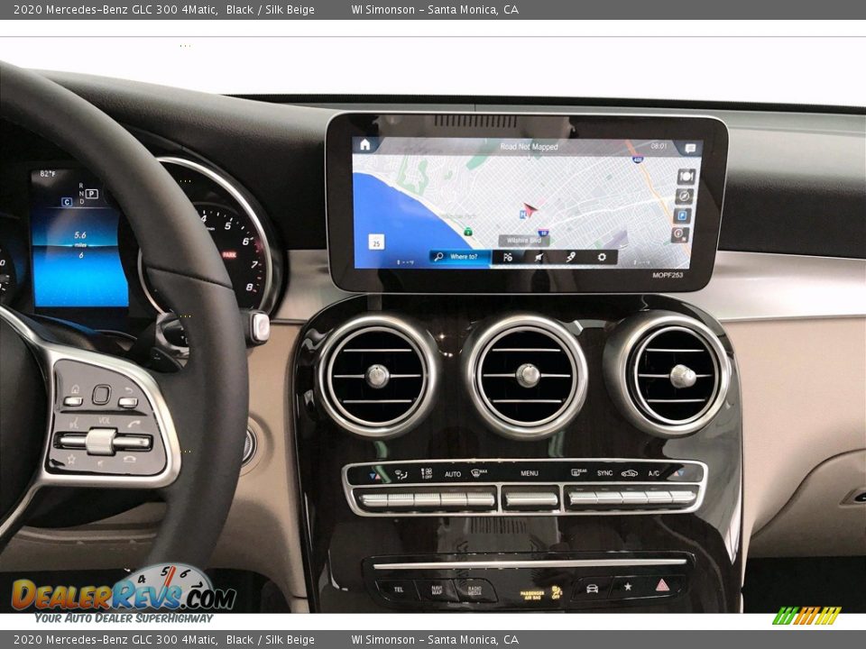 2020 Mercedes-Benz GLC 300 4Matic Black / Silk Beige Photo #6