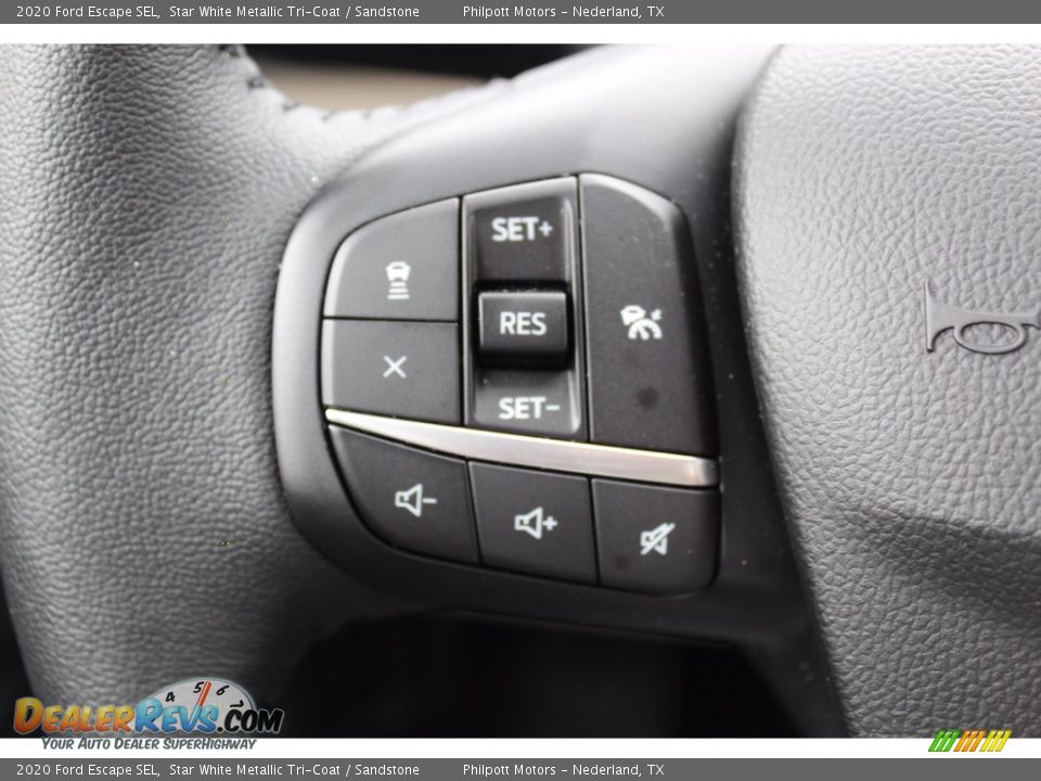 2020 Ford Escape SEL Star White Metallic Tri-Coat / Sandstone Photo #16
