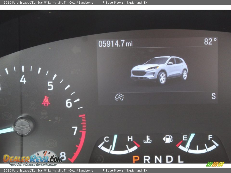2020 Ford Escape SEL Star White Metallic Tri-Coat / Sandstone Photo #19