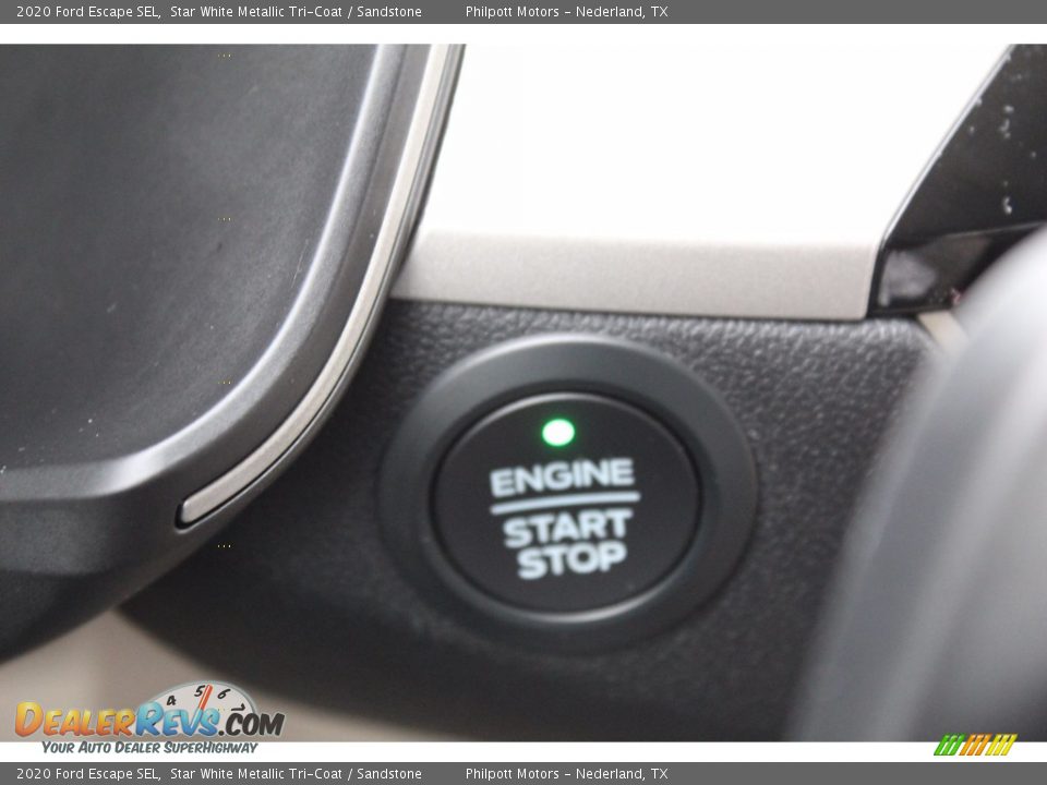 2020 Ford Escape SEL Star White Metallic Tri-Coat / Sandstone Photo #22