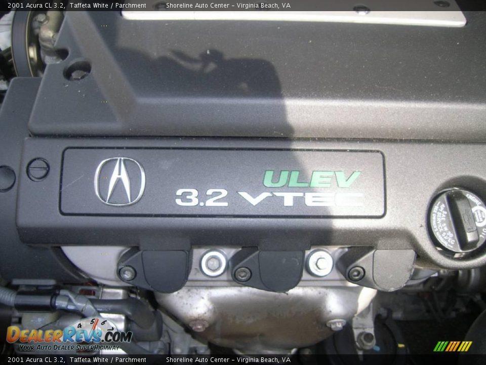2001 Acura CL 3.2 Taffeta White / Parchment Photo #19