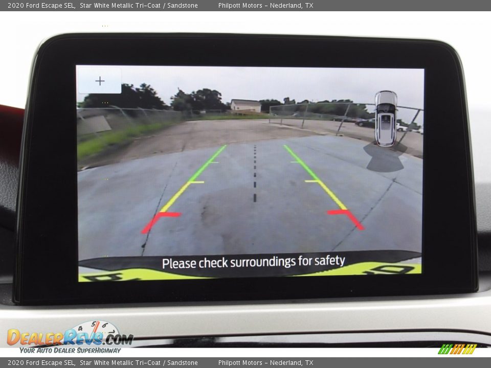 2020 Ford Escape SEL Star White Metallic Tri-Coat / Sandstone Photo #23