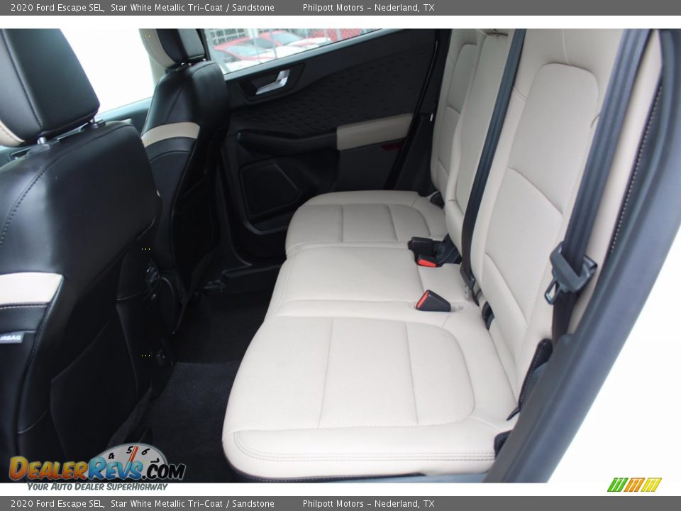 2020 Ford Escape SEL Star White Metallic Tri-Coat / Sandstone Photo #25