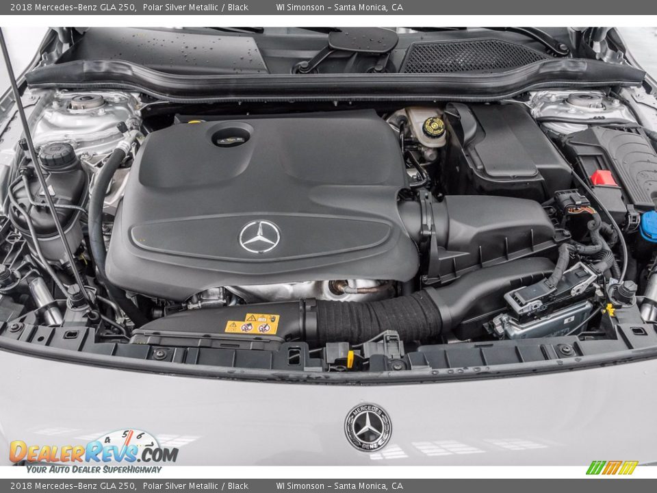 2018 Mercedes-Benz GLA 250 Polar Silver Metallic / Black Photo #8