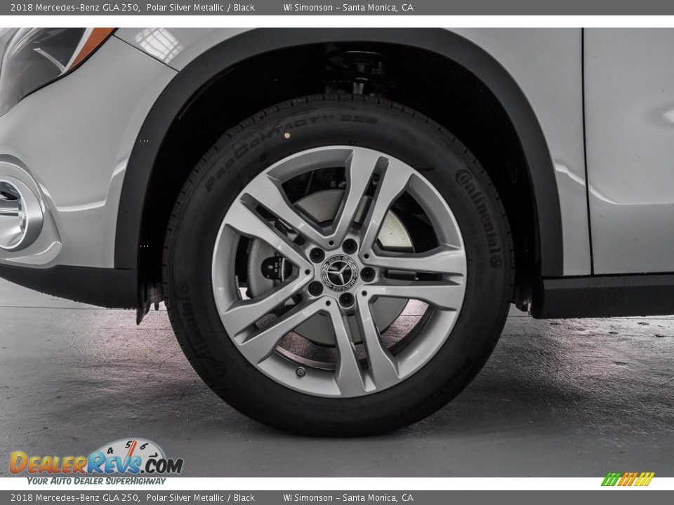 2018 Mercedes-Benz GLA 250 Polar Silver Metallic / Black Photo #9