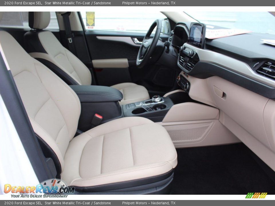 2020 Ford Escape SEL Star White Metallic Tri-Coat / Sandstone Photo #33