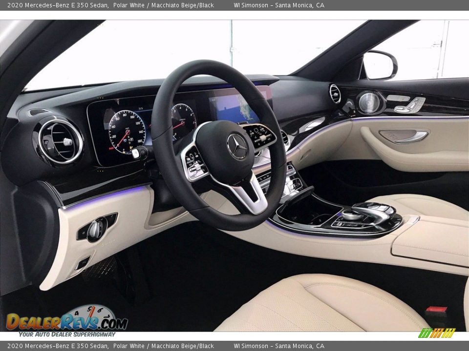 2020 Mercedes-Benz E 350 Sedan Polar White / Macchiato Beige/Black Photo #4