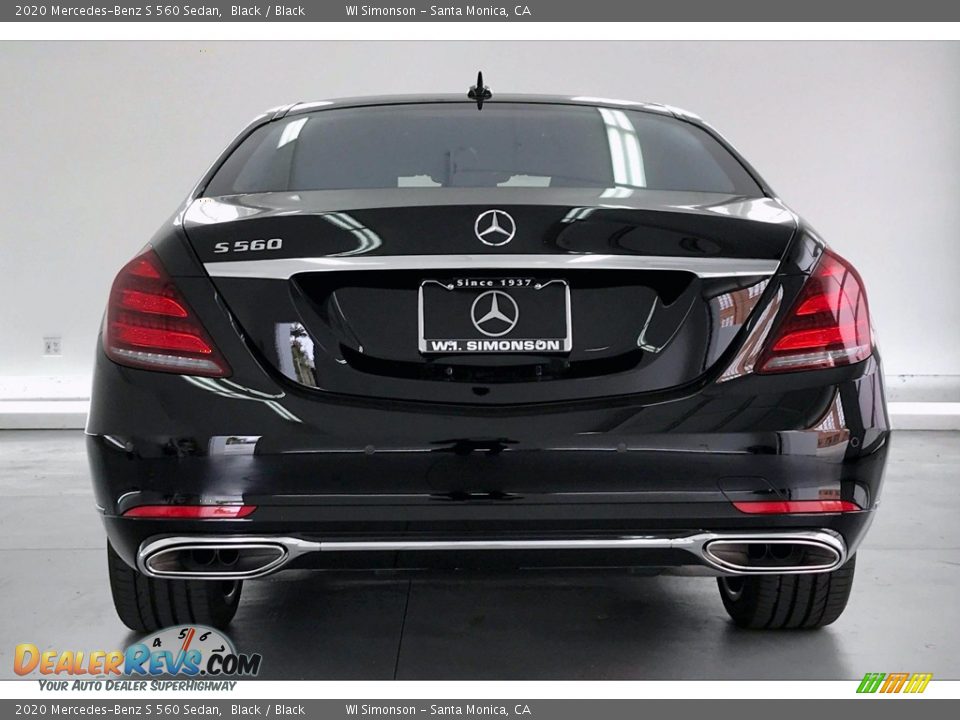 2020 Mercedes-Benz S 560 Sedan Black / Black Photo #3