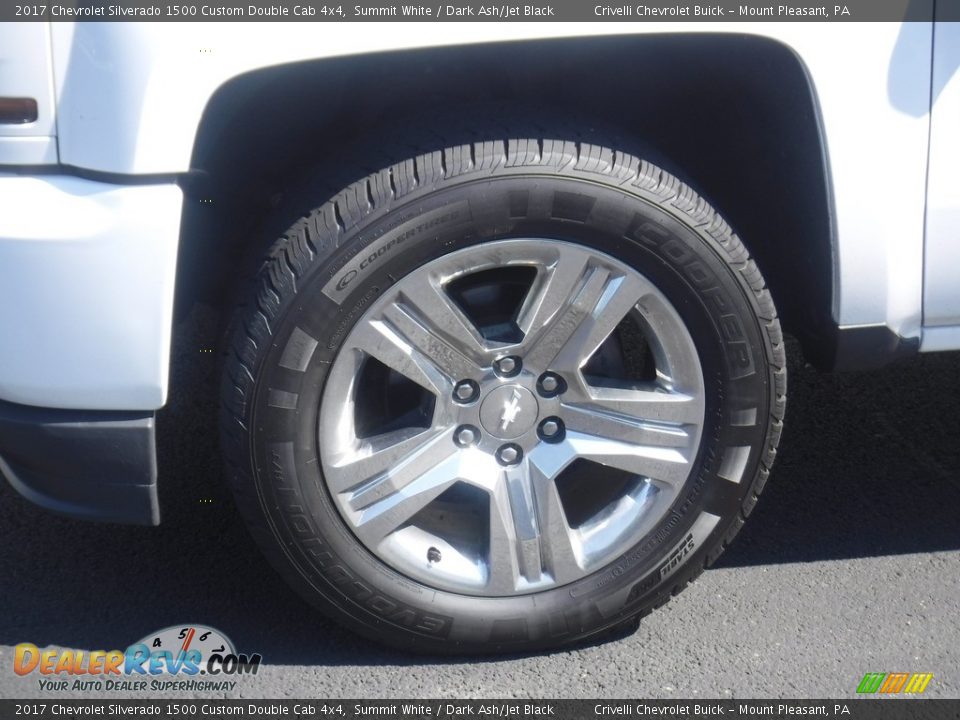 2017 Chevrolet Silverado 1500 Custom Double Cab 4x4 Summit White / Dark Ash/Jet Black Photo #3