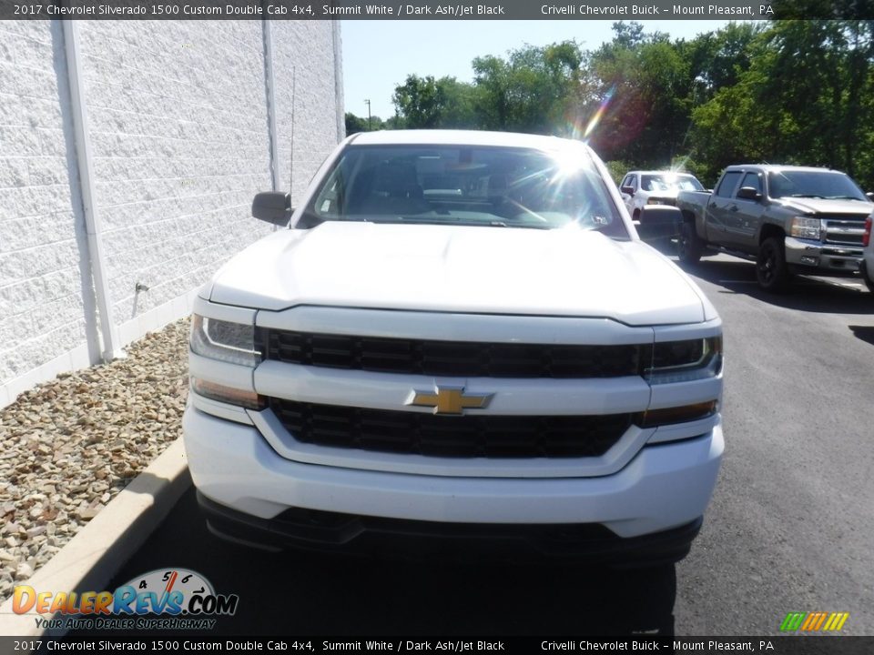 2017 Chevrolet Silverado 1500 Custom Double Cab 4x4 Summit White / Dark Ash/Jet Black Photo #6