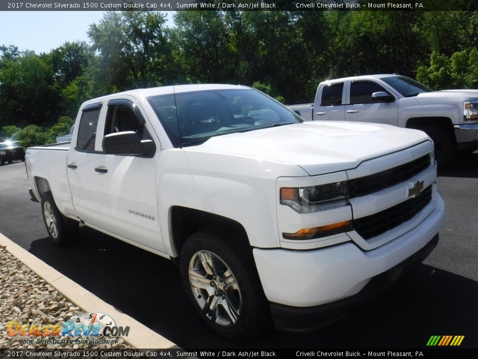 2017 Chevrolet Silverado 1500 Custom Double Cab 4x4 Summit White / Dark Ash/Jet Black Photo #7