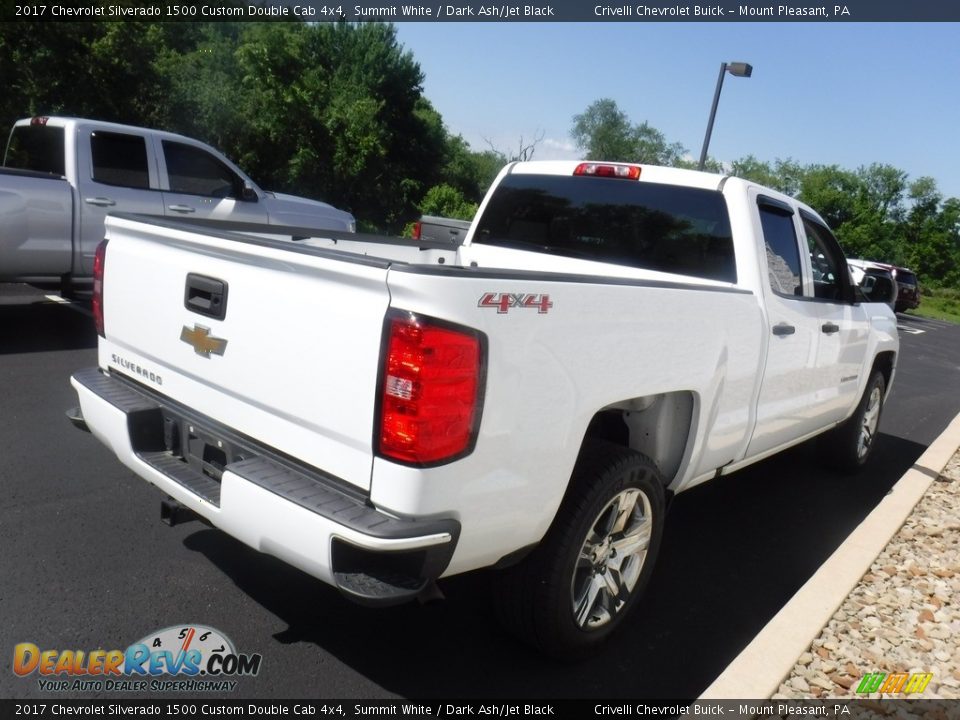 2017 Chevrolet Silverado 1500 Custom Double Cab 4x4 Summit White / Dark Ash/Jet Black Photo #8