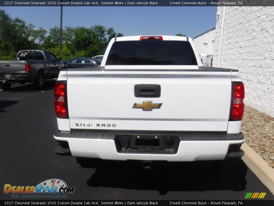 2017 Chevrolet Silverado 1500 Custom Double Cab 4x4 Summit White / Dark Ash/Jet Black Photo #9