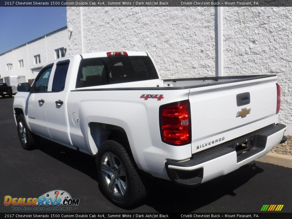 2017 Chevrolet Silverado 1500 Custom Double Cab 4x4 Summit White / Dark Ash/Jet Black Photo #11