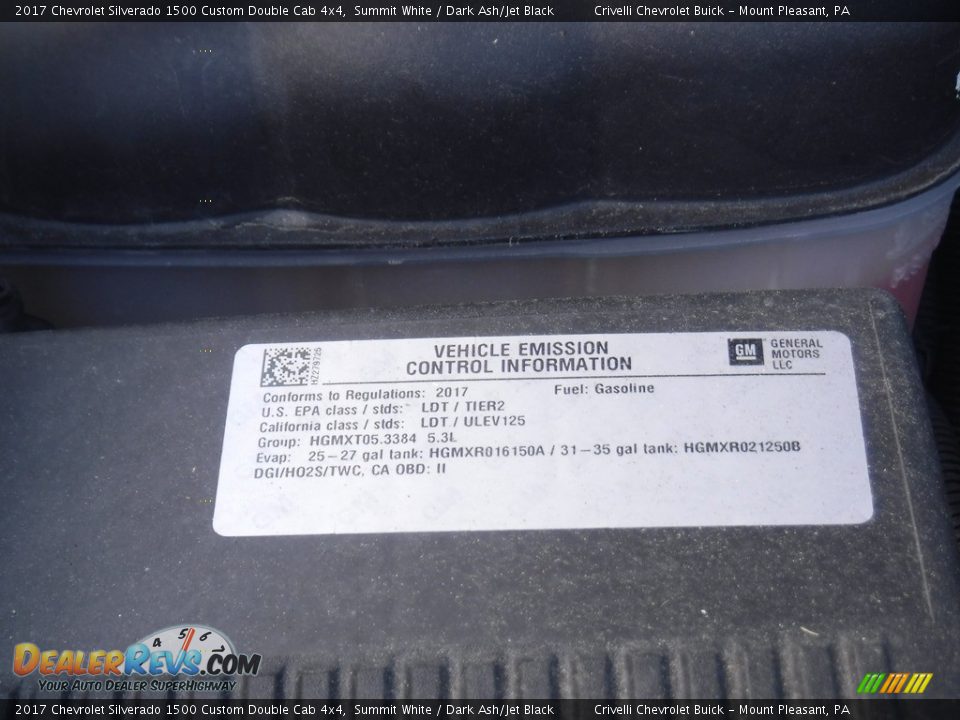 2017 Chevrolet Silverado 1500 Custom Double Cab 4x4 Summit White / Dark Ash/Jet Black Photo #14