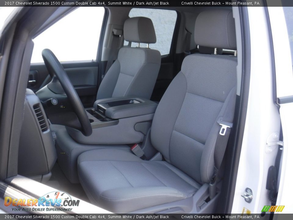 2017 Chevrolet Silverado 1500 Custom Double Cab 4x4 Summit White / Dark Ash/Jet Black Photo #16