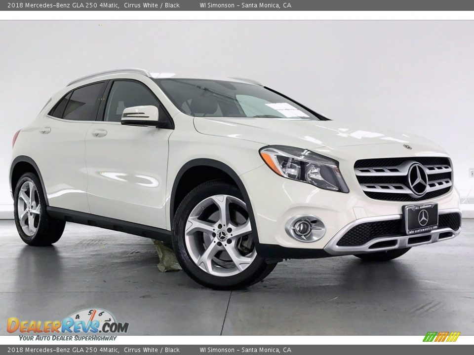 2018 Mercedes-Benz GLA 250 4Matic Cirrus White / Black Photo #34