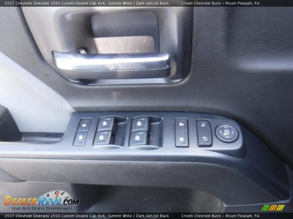 2017 Chevrolet Silverado 1500 Custom Double Cab 4x4 Summit White / Dark Ash/Jet Black Photo #18