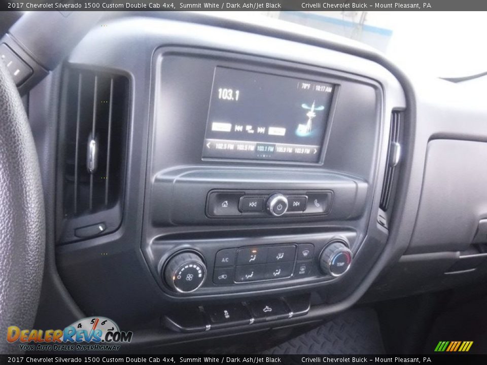 2017 Chevrolet Silverado 1500 Custom Double Cab 4x4 Summit White / Dark Ash/Jet Black Photo #20