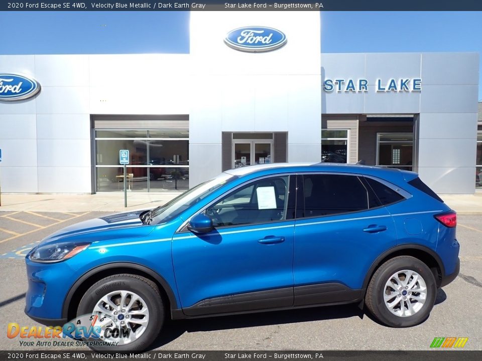 2020 Ford Escape SE 4WD Velocity Blue Metallic / Dark Earth Gray Photo #1