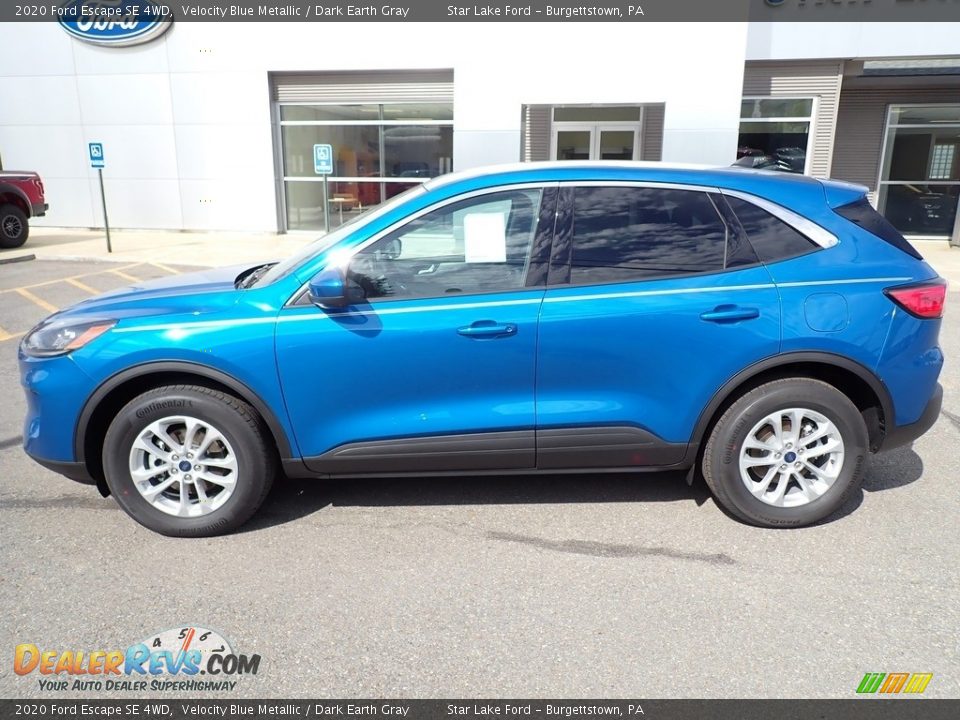 2020 Ford Escape SE 4WD Velocity Blue Metallic / Dark Earth Gray Photo #2