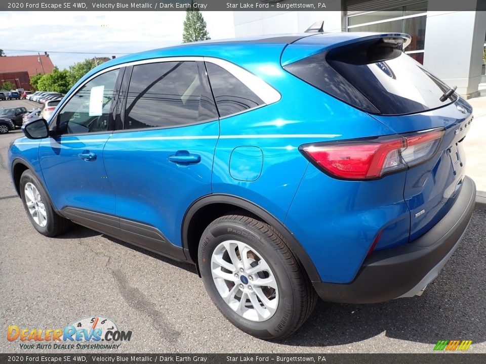 2020 Ford Escape SE 4WD Velocity Blue Metallic / Dark Earth Gray Photo #3