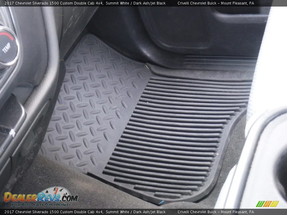 2017 Chevrolet Silverado 1500 Custom Double Cab 4x4 Summit White / Dark Ash/Jet Black Photo #23
