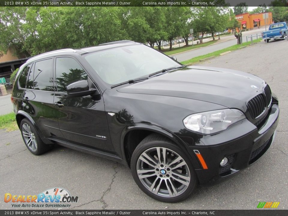 2013 BMW X5 xDrive 35i Sport Activity Black Sapphire Metallic / Oyster Photo #3