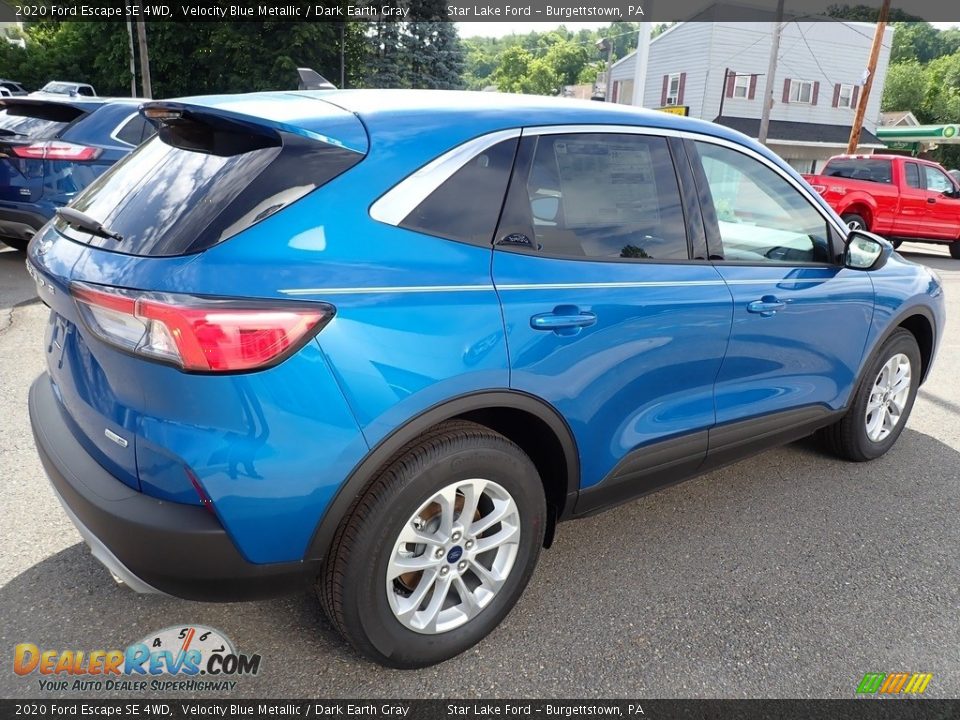 2020 Ford Escape SE 4WD Velocity Blue Metallic / Dark Earth Gray Photo #6