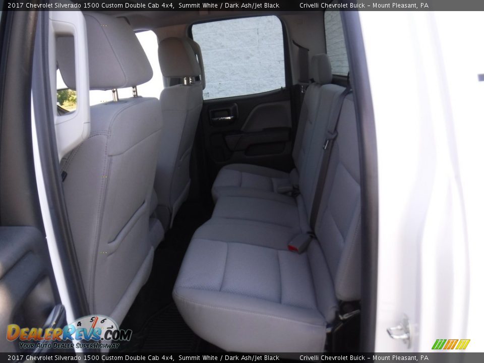 2017 Chevrolet Silverado 1500 Custom Double Cab 4x4 Summit White / Dark Ash/Jet Black Photo #26