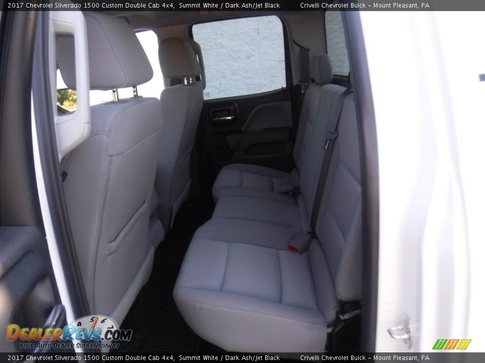 2017 Chevrolet Silverado 1500 Custom Double Cab 4x4 Summit White / Dark Ash/Jet Black Photo #26